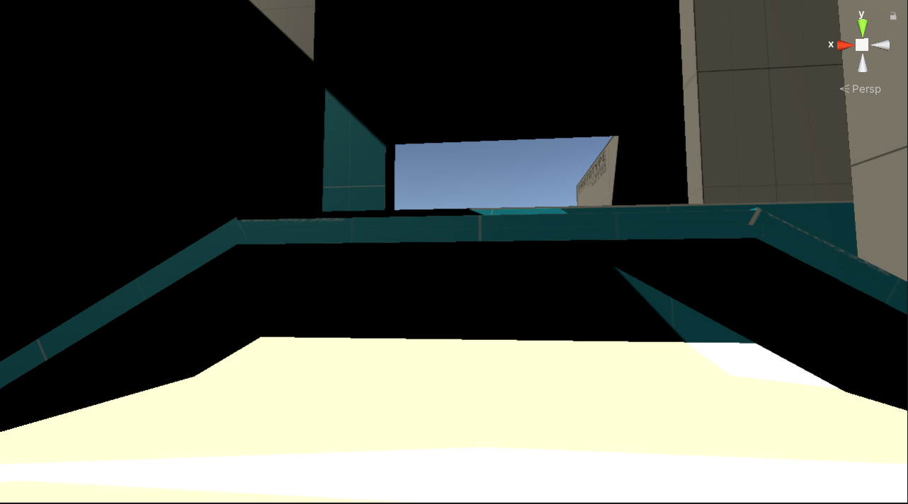 B右侧T型楼梯视野